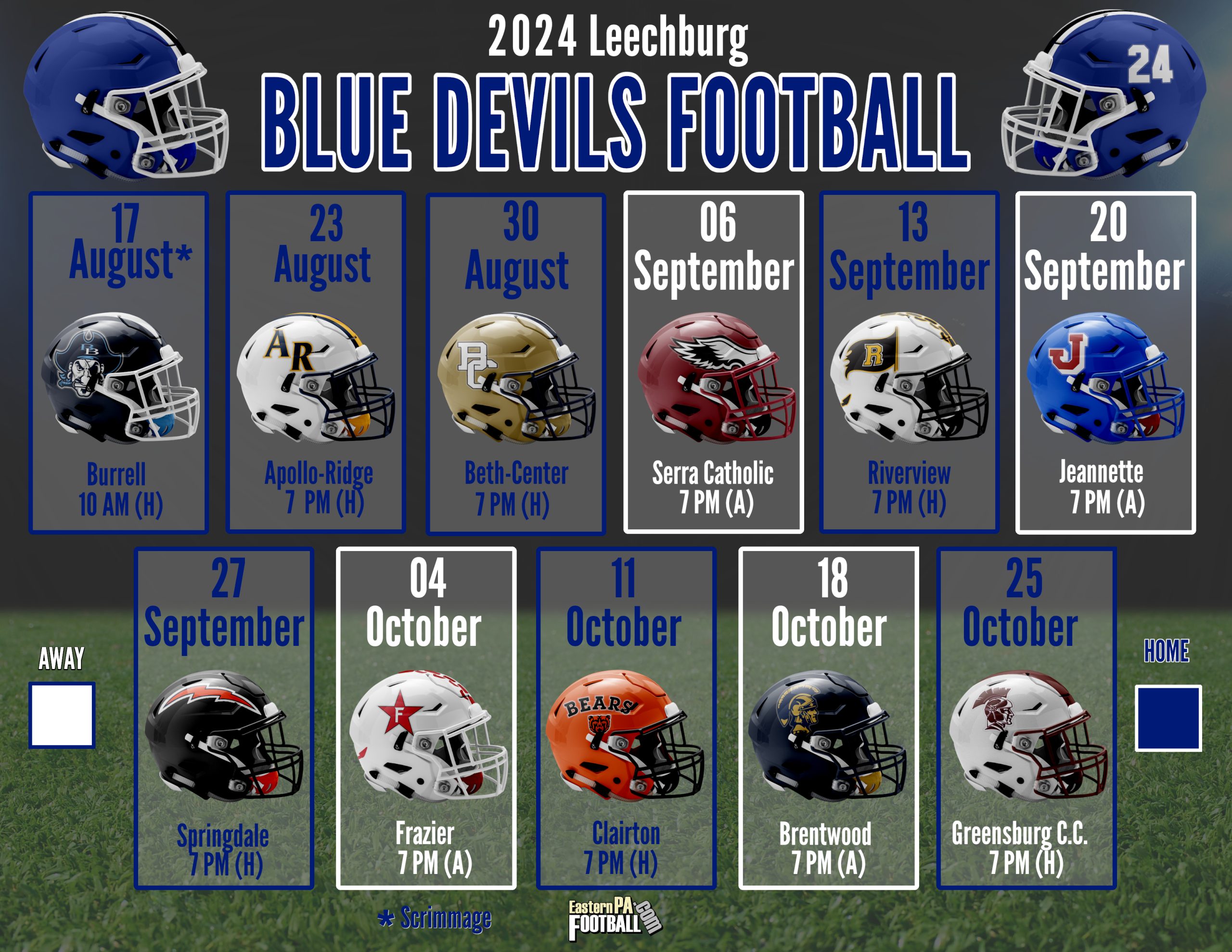 District 7 Schedules (2024 Graphics)